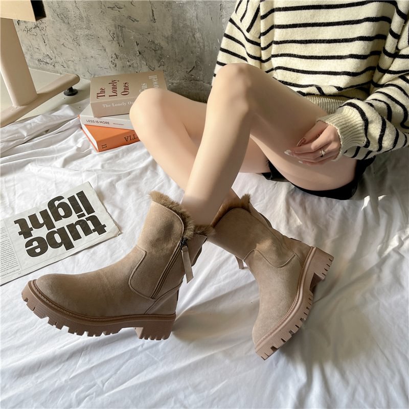 ❄️Damen-Winter-Fleece-Schneestiefel⚡Neu eingetroffen Sale-50 % Rabatt