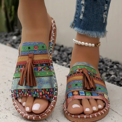🌸💐2026 Neu Sommer Bohemian Print Damen Sandalen💥