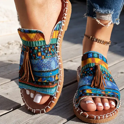 🌸💐2026 Neu Sommer Bohemian Print Damen Sandalen💥