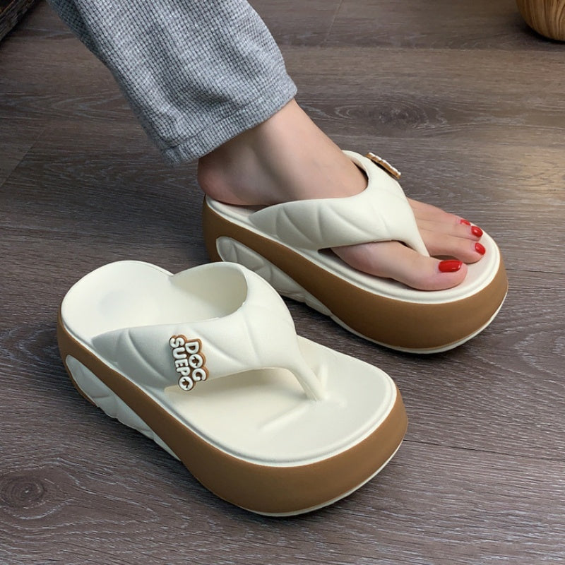 ☁️ Bequeme Damen Zehentrenner mit Plateausohle – Weiche EVA-Schuhe für Sommer – Federleichtes Laufgefühl für Strand & Stadt