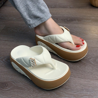 ☁️ Bequeme Damen Zehentrenner mit Plateausohle – Weiche EVA-Schuhe für Sommer – Federleichtes Laufgefühl für Strand & Stadt