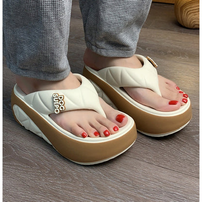 ☁️ Bequeme Damen Zehentrenner mit Plateausohle – Weiche EVA-Schuhe für Sommer – Federleichtes Laufgefühl für Strand & Stadt