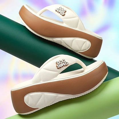 ☁️ Bequeme Damen Zehentrenner mit Plateausohle – Weiche EVA-Schuhe für Sommer – Federleichtes Laufgefühl für Strand & Stadt