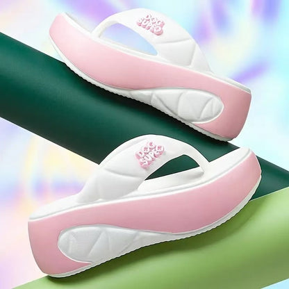 ☁️ Bequeme Damen Zehentrenner mit Plateausohle – Weiche EVA-Schuhe für Sommer – Federleichtes Laufgefühl für Strand & Stadt