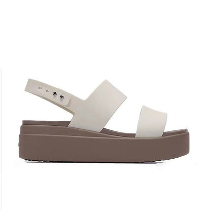 Damen Comfort Plateausandalen – flacher Keilabsatz, gepolsterte Sohle – bequem, leicht & vielseitig👡☀️