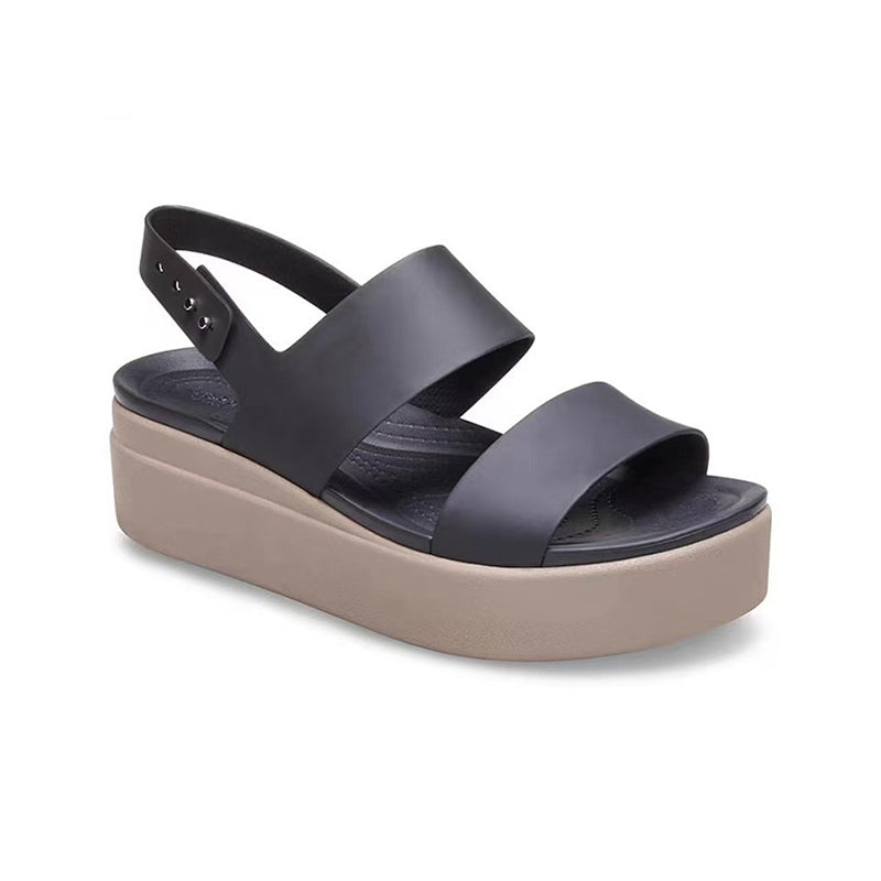 Damen Comfort Plateausandalen – flacher Keilabsatz, gepolsterte Sohle – bequem, leicht & vielseitig👡☀️