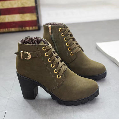 ✨2025 Neuheit für diesen Herbst:Damenstiefel mit klobigem Absatz