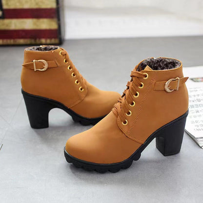 ✨2025 Neuheit für diesen Herbst:Damenstiefel mit klobigem Absatz
