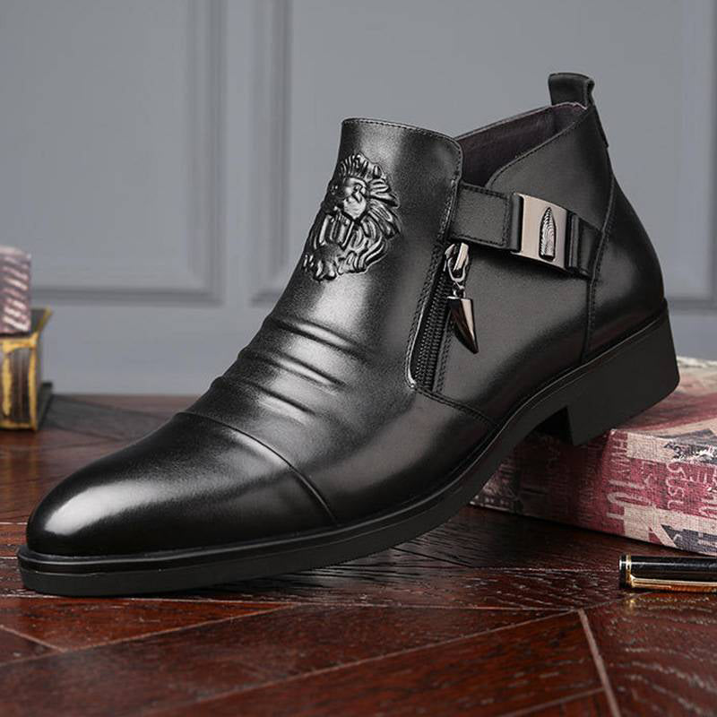 Carsen – Lederstiefel Mit Reißverschluss
