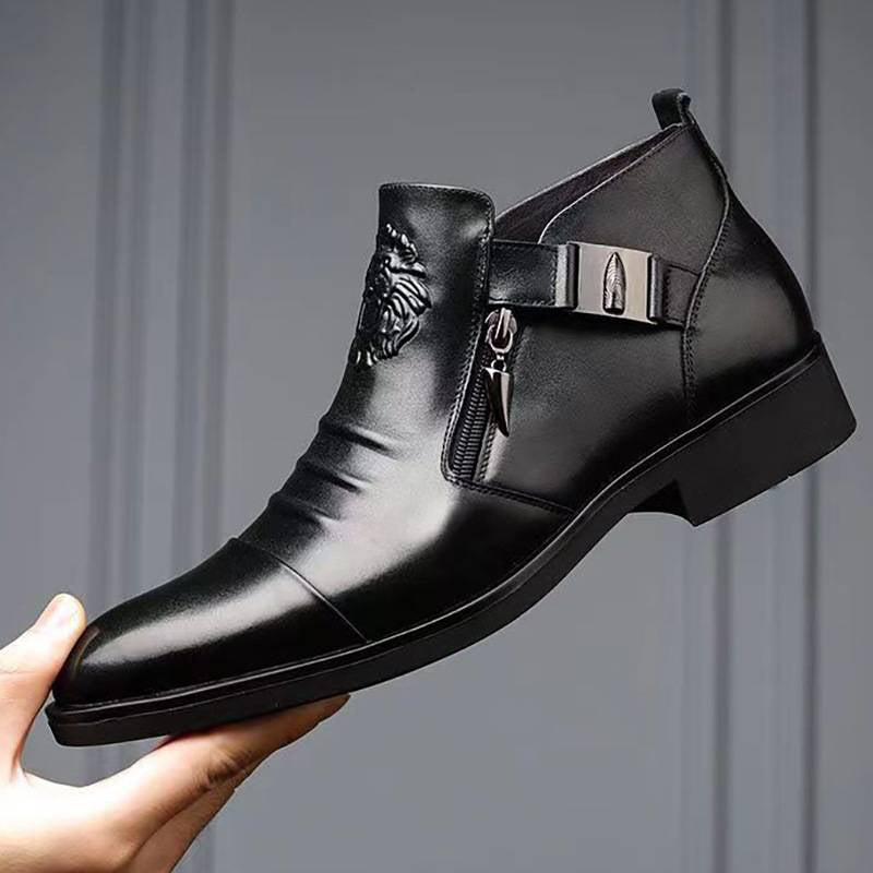 Carsen – Lederstiefel Mit Reißverschluss