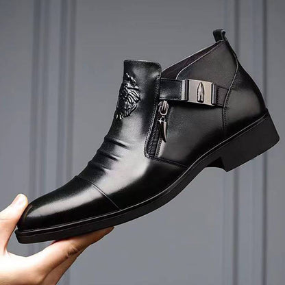 Carsen – Lederstiefel Mit Reißverschluss