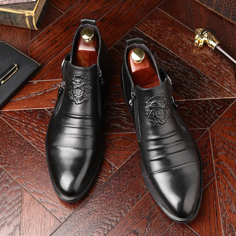 Carsen – Lederstiefel Mit Reißverschluss