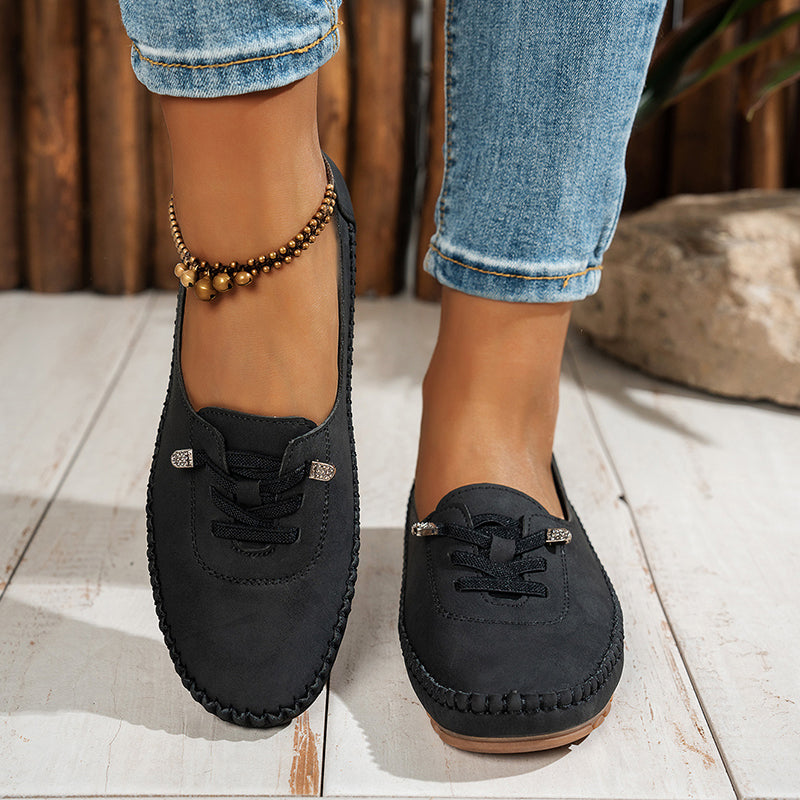 Damen-Casual-Loafer aus weichem PU-Leder – bequem, rutschfest & vielseitig kombinierbar 👟✨