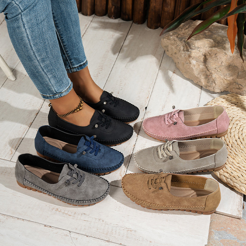 Damen-Casual-Loafer aus weichem PU-Leder – bequem, rutschfest & vielseitig kombinierbar 👟✨