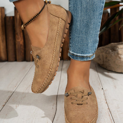 Damen-Casual-Loafer aus weichem PU-Leder – bequem, rutschfest & vielseitig kombinierbar 👟✨