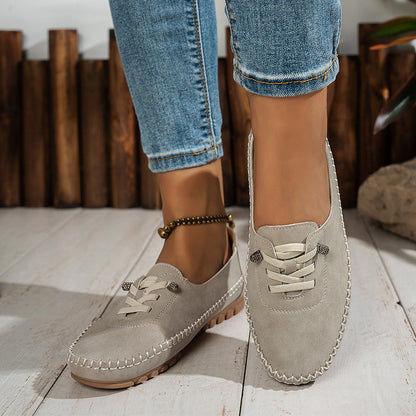 Damen-Casual-Loafer aus weichem PU-Leder – bequem, rutschfest & vielseitig kombinierbar 👟✨