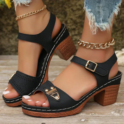 ✨2026 Neuheiten 50 % Rabatt👡Damen-Sandalen mit Blockabsatz