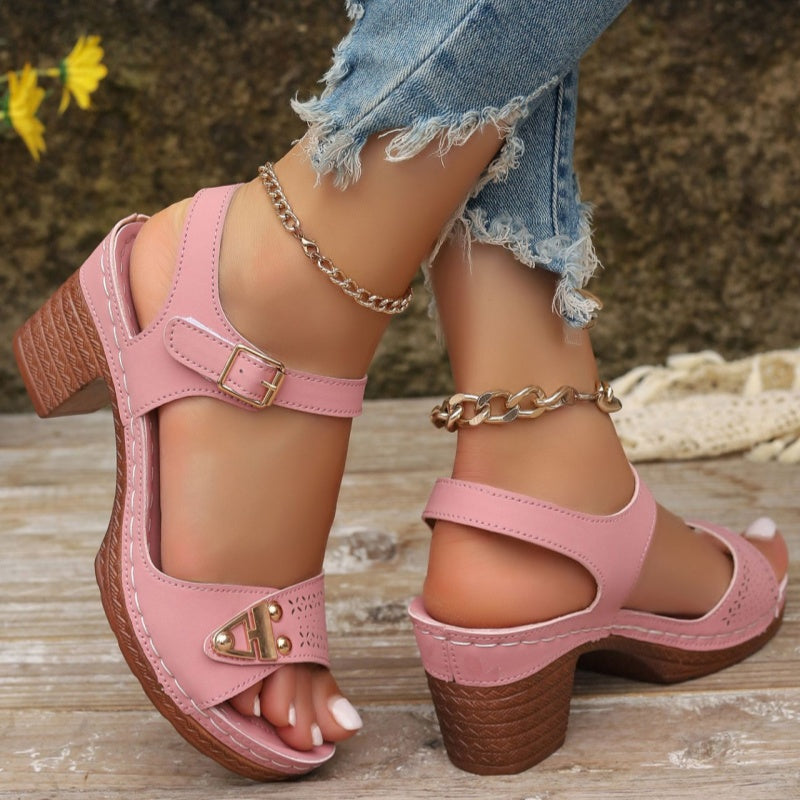 ✨2026 Neuheiten 50 % Rabatt👡Damen-Sandalen mit Blockabsatz