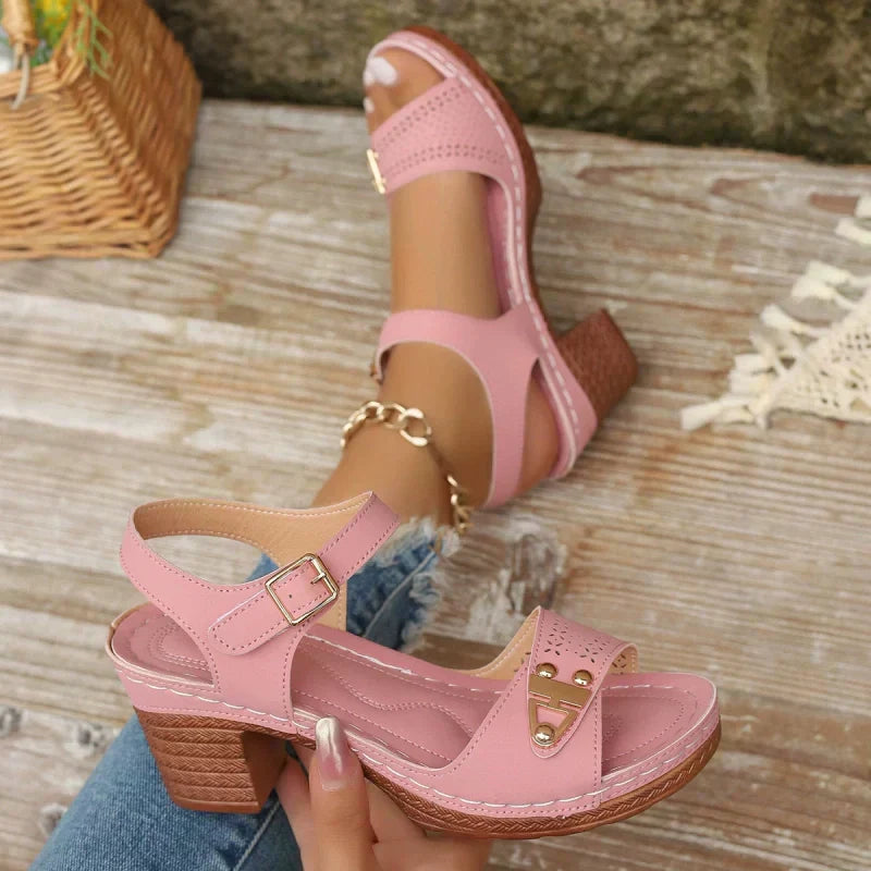 ✨2026 Neuheiten 50 % Rabatt👡Damen-Sandalen mit Blockabsatz