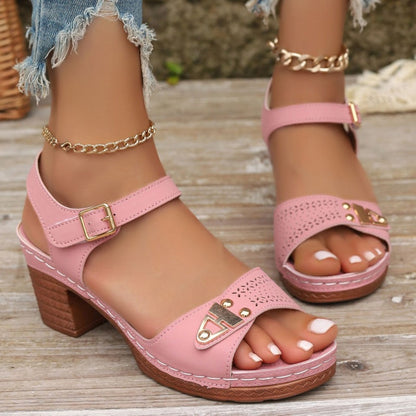 ✨2026 Neuheiten 50 % Rabatt👡Damen-Sandalen mit Blockabsatz