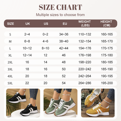 Damen-Freizeitschuhe, rutschfest, klobige Sneakers