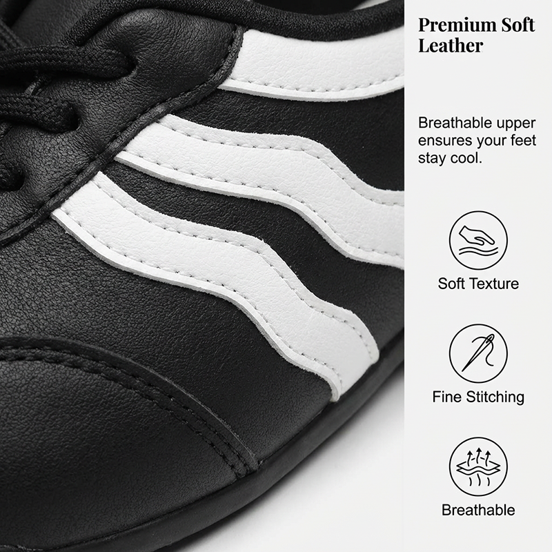 Damen Retro Wave-Streifen Schnür-Sneaker