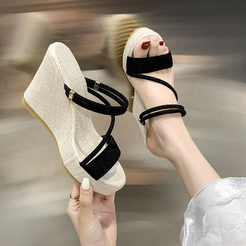 🔥-50% Aktion – Nur solange der Vorrat reicht⏳Keilplatform-Sandalen für Damen— Kostenloser Versand ab zwei Paaren
