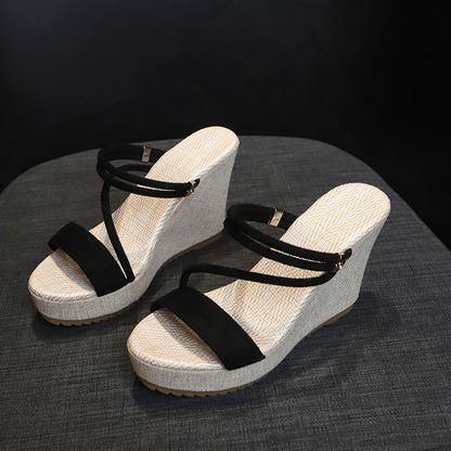 🔥-50% Aktion – Nur solange der Vorrat reicht⏳Keilplatform-Sandalen für Damen— Kostenloser Versand ab zwei Paaren
