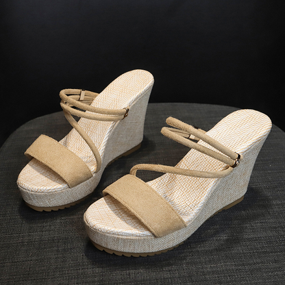 🔥-50% Aktion – Nur solange der Vorrat reicht⏳Keilplatform-Sandalen für Damen— Kostenloser Versand ab zwei Paaren