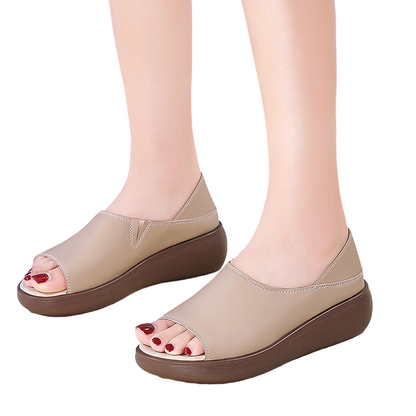 Women's Casual Peep-Toe Platform Sandals