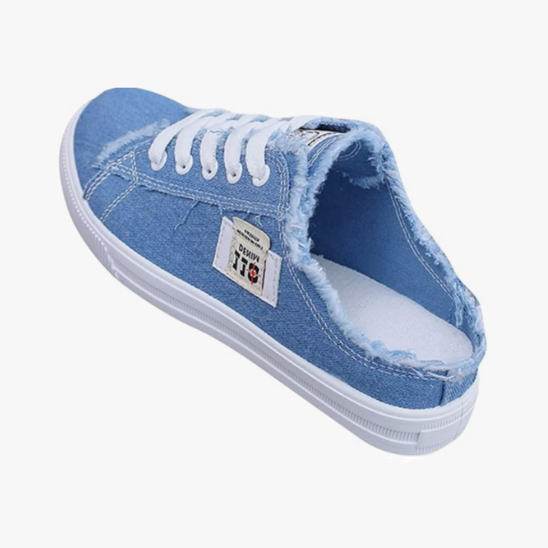 👟 50% RABATT! 👖 Damen Denim Mule Sneakers – Leichter Schlupf, Bequeme Sohle & Perfekt Für Einen Lässigen Sommerlook ☀️