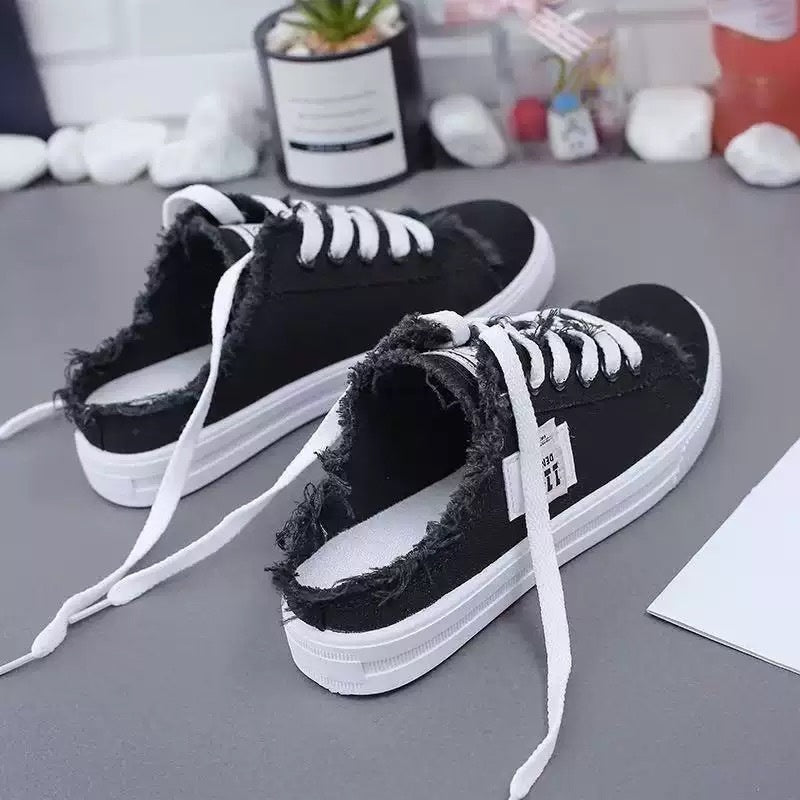 👟 50% RABATT! 👖 Damen Denim Mule Sneakers – Leichter Schlupf, Bequeme Sohle & Perfekt Für Einen Lässigen Sommerlook ☀️