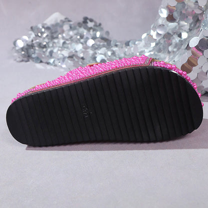 👡 50% RABATT! ✨ Glitzer-Pantoletten für Den Sommer – Ergonomisches Fußbett, Brillanter Glanz & Perfekt Für Elegante Strandtage Oder Partynächte 💃