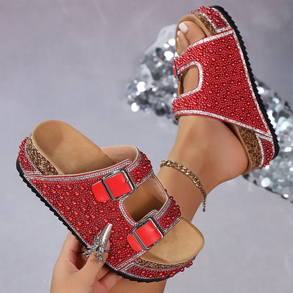 👡 50% RABATT! ✨ Glitzer-Pantoletten für Den Sommer – Ergonomisches Fußbett, Brillanter Glanz & Perfekt Für Elegante Strandtage Oder Partynächte 💃