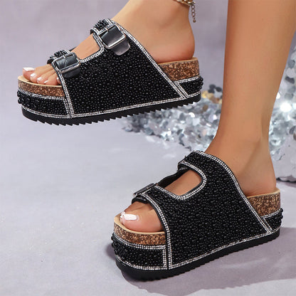👡 50% RABATT! ✨ Glitzer-Pantoletten für Den Sommer – Ergonomisches Fußbett, Brillanter Glanz & Perfekt Für Elegante Strandtage Oder Partynächte 💃