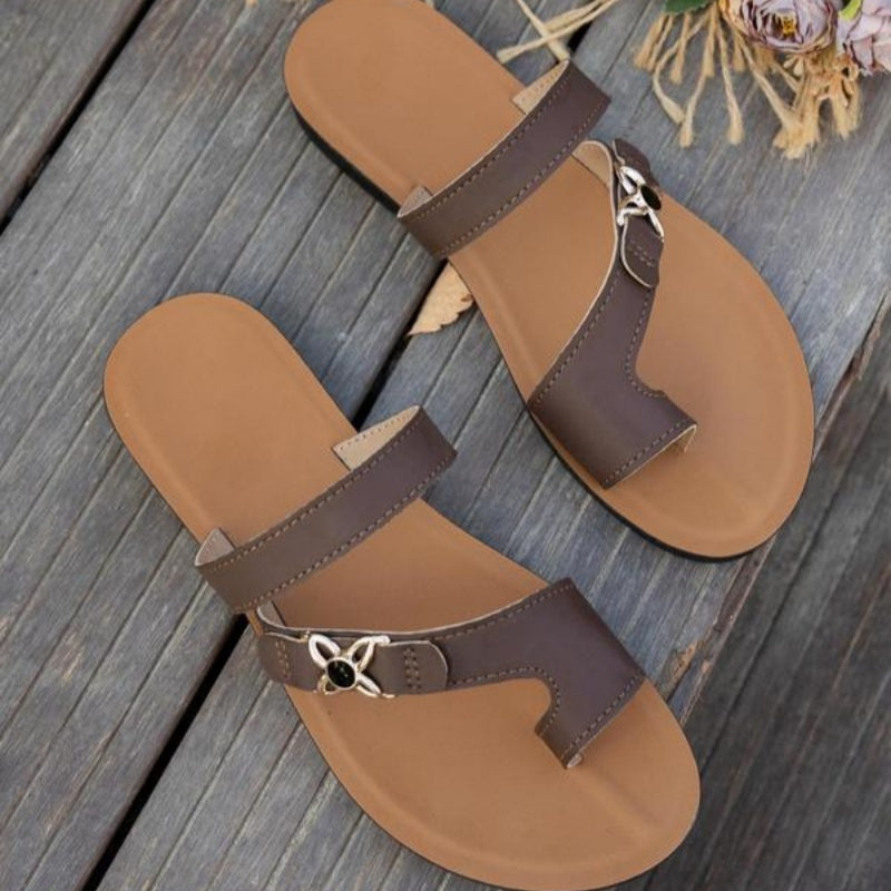 🔥 50% RABATT! Elegante Sommer-Sandalen mit Blumen-Detail ✨